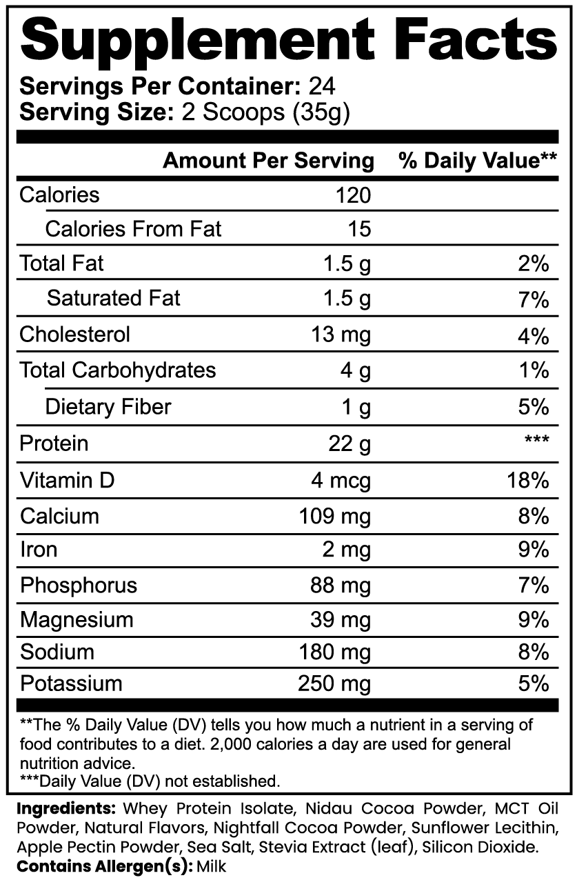 EGODRVN Advanced 100% Whey Protein Isolate (Chocolate)
