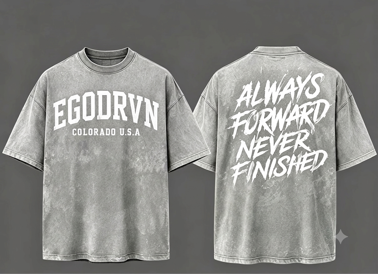 Ego Drvn Oversize T-Shirt Unisex (Grey) Drop To Ship