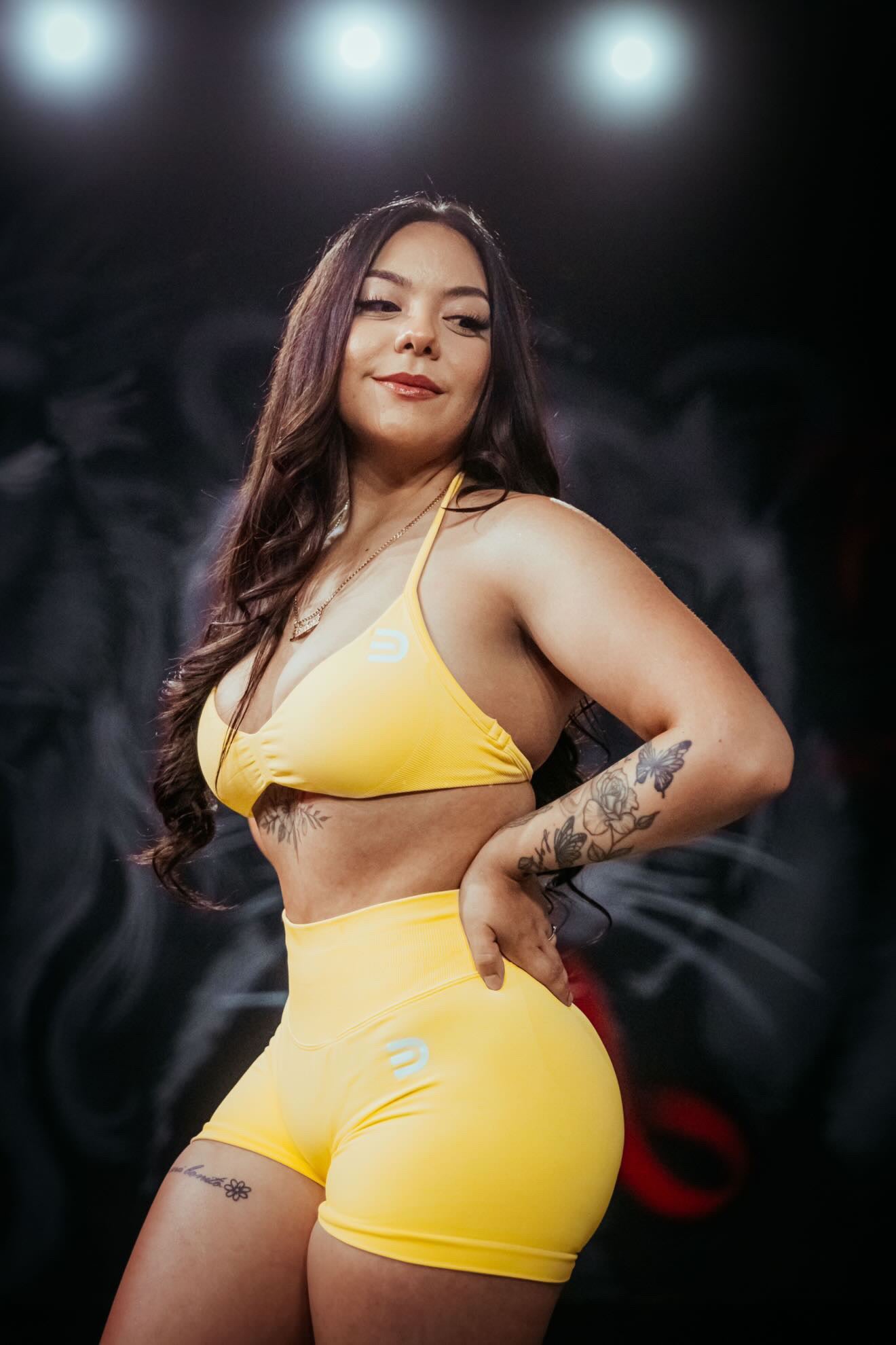 EgoDrvn Yellow Sports Bra