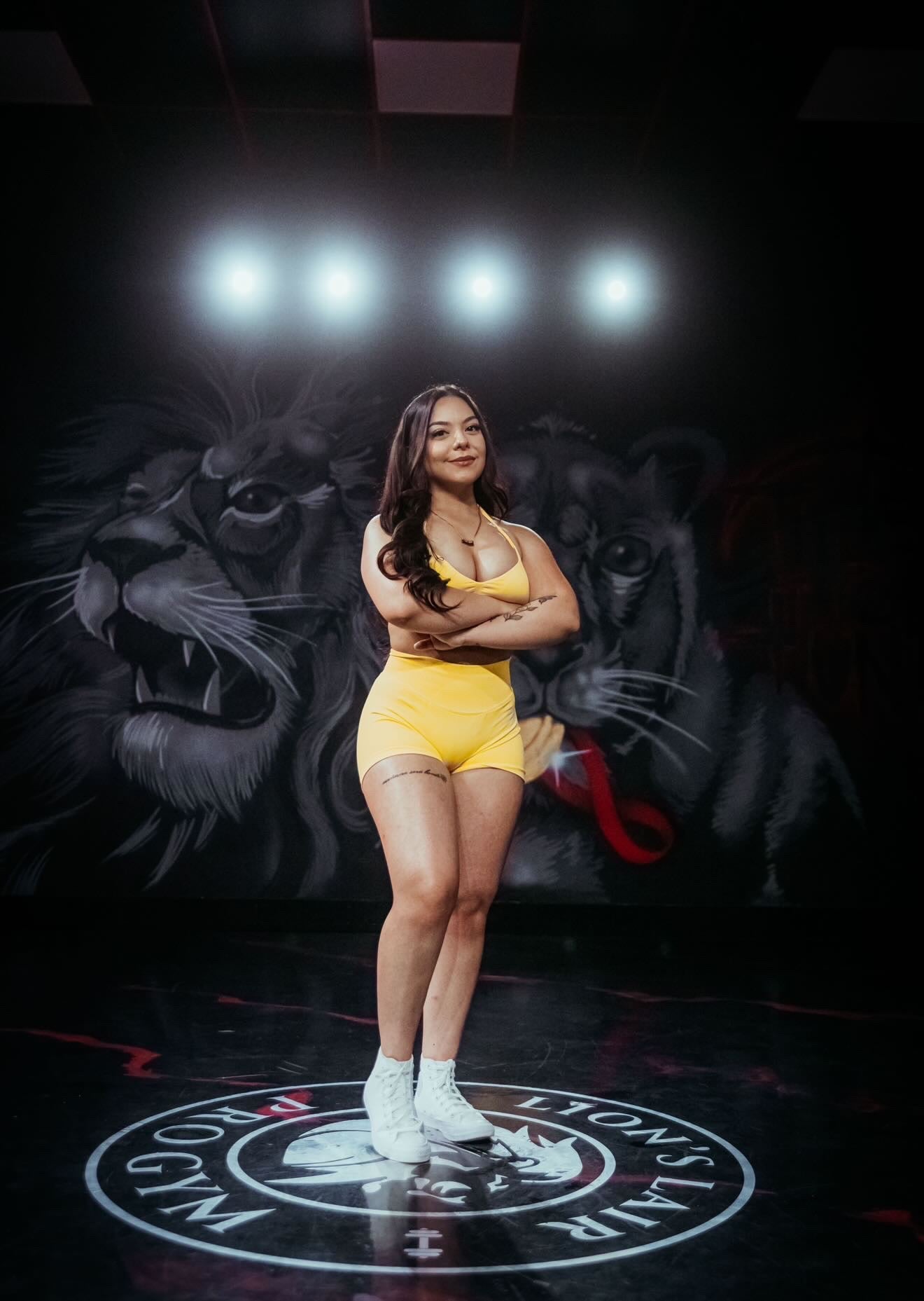 EgoDrvn Yellow Sports Bra