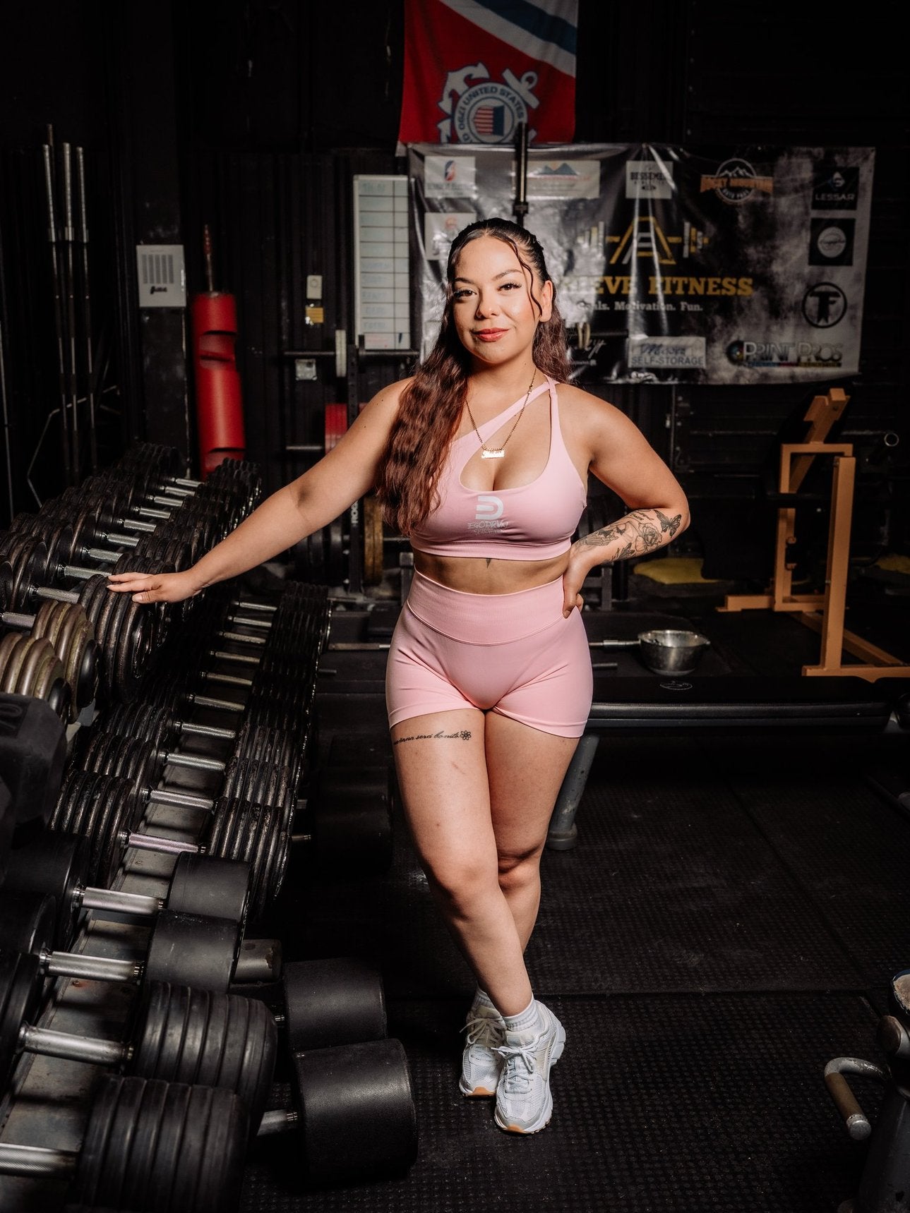 EgoDrvn Pink Biker Shorts (High Waist)