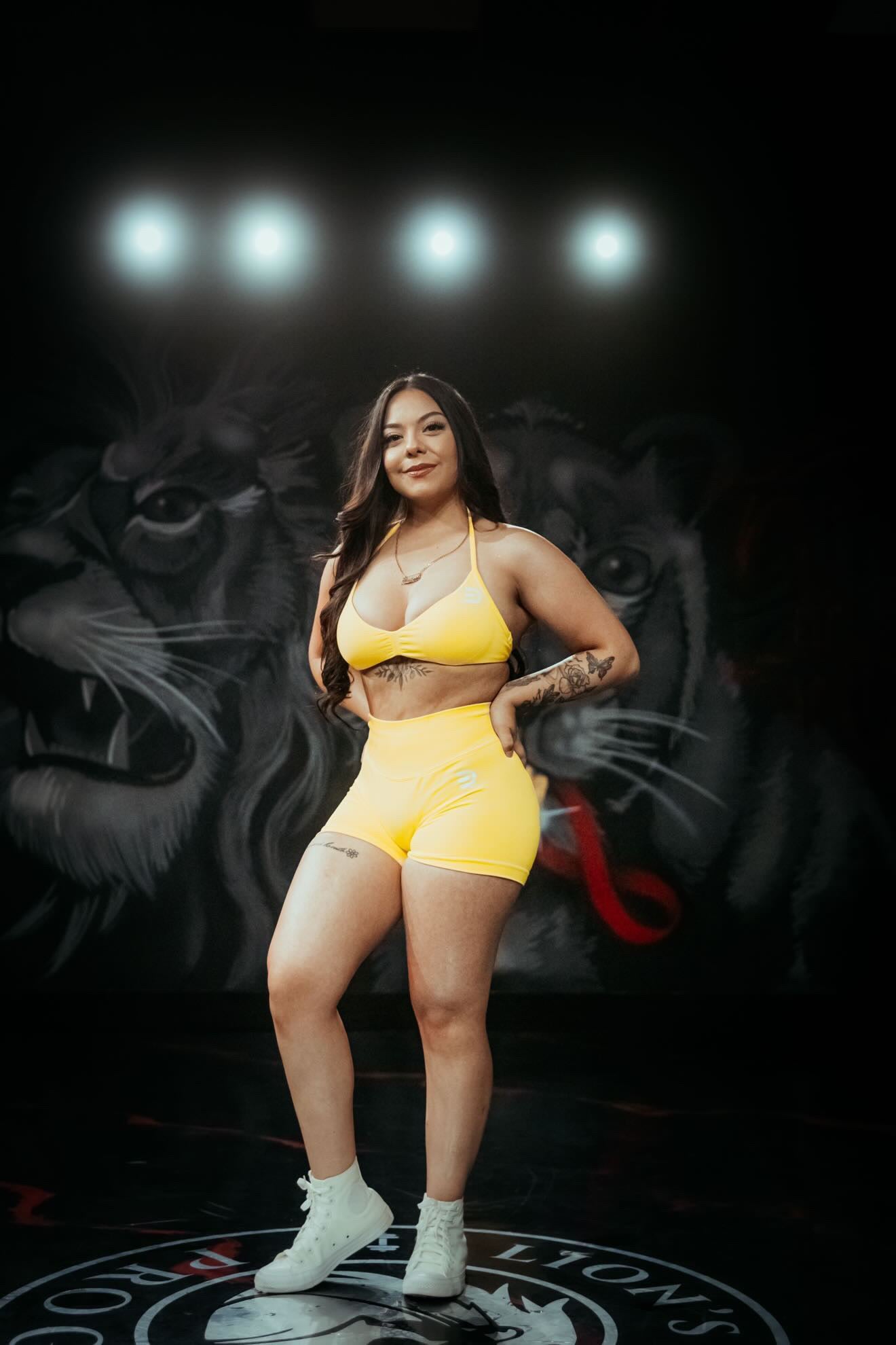 EgoDrvn Yellow Sports Bra