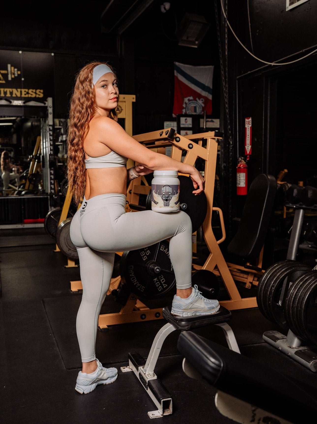 EgoDrvn Beige Leggings (High Waist)