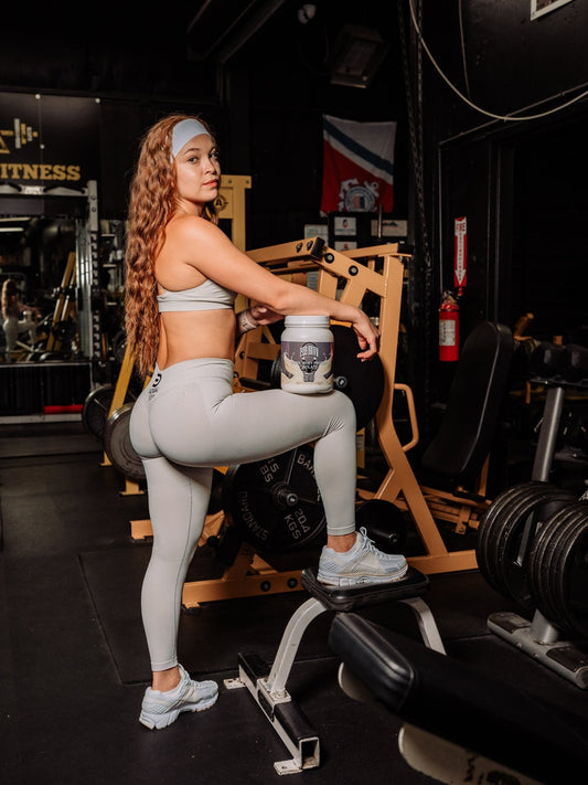 EgoDrvn Beige Leggings (High Waist)