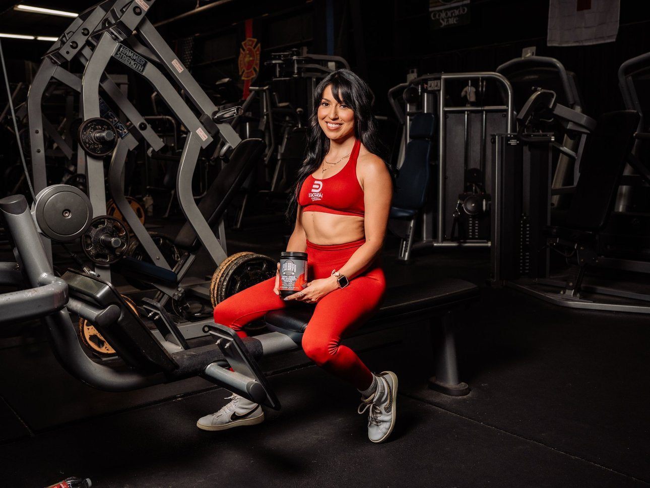 EgoDrvn Berry Red Sports Bra